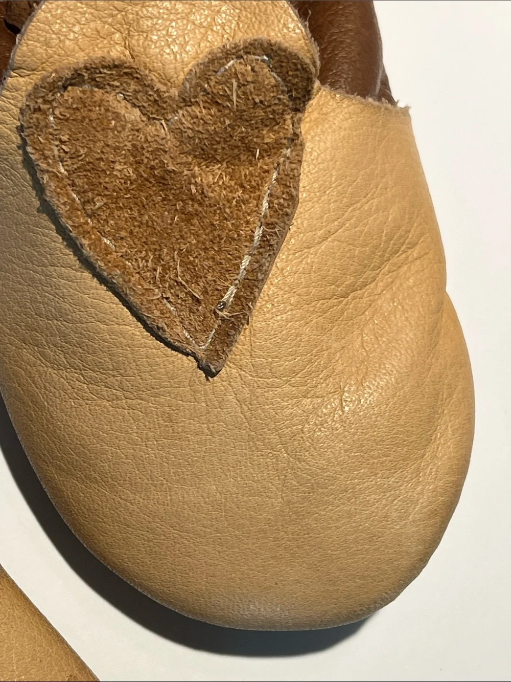 Handmade Leather Child 0-6 month Shoes Fleece Lined